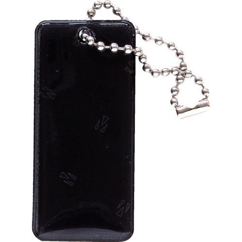 ■WAKI 黒い反射キーホルダー プレーンブラック【1710321:0】[店頭受取不可]