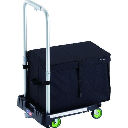 ■TRUSCO 樹脂台車 カルティオミニ weego 省音車輪 ブラック ストッパー付 THブレーキ...