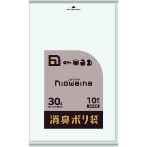 ■サニパック ニオワイナ消臭袋 白半透明 30L 10枚【1949069:0】[店頭受取不可]｜hcvalor2