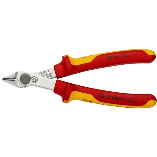 ■KNIPEX エレクトロニクス スーパーニッパー 1000V絶縁【1955262:0】[店頭受取不...