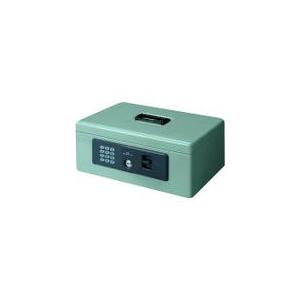 ■PLUS 13101)電子ロック手提金庫 M CB-020HL グレー【1972197:0】[店頭...