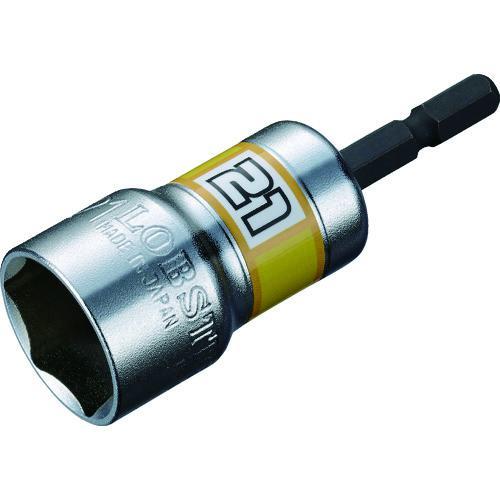 ■エビ 電ドルソケット“ストロック” ショートソケット 6角 対辺21mm【1975922:0】[店...