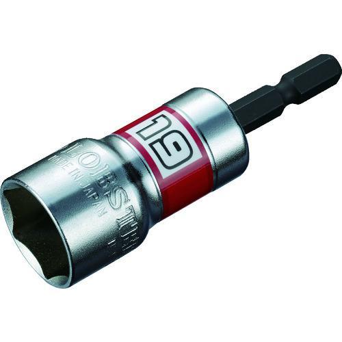 ■エビ 電ドルソケット“ストロック” ショートソケット 6角 対辺19mm【1975961:0】[店...