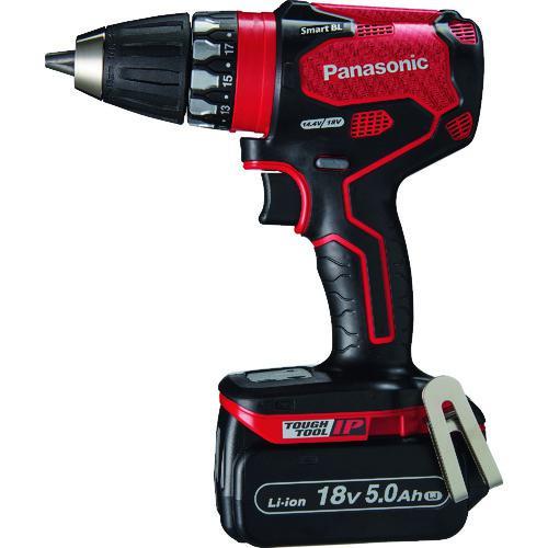 ■Panasonic デュアル 18V5.0Ah 充電式ドリルドライバー 赤【1988298:0】[...