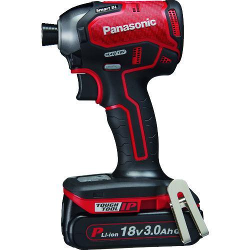 ■Panasonic デュアル インパクトドライバー 18V 3.0Ahセット 赤【2004665:...