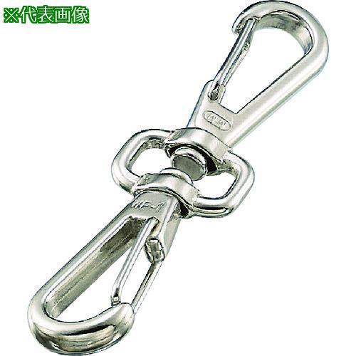 ■水本 ステンレス スイベルダブルフック 線径4mm 長さ112mm【2051918:0】[店頭受取...