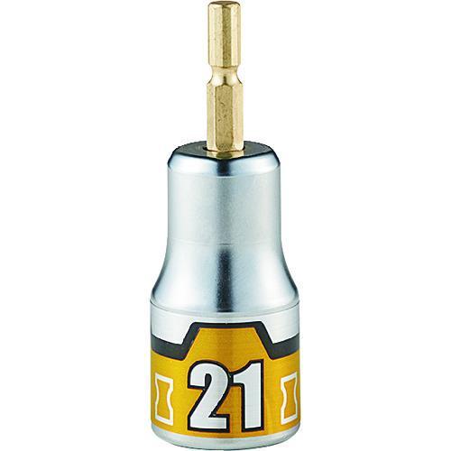 ■KTC インパクトドライバ用ショートソケットビット 難攻不落 21mm【2067162:0】[店頭...
