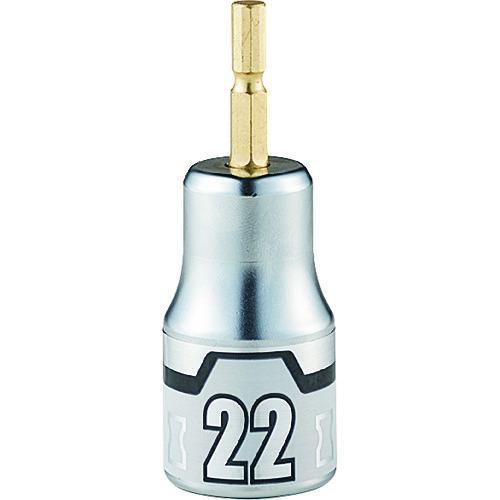 ■KTC インパクトドライバ用ショートソケットビット 難攻不落 22mm【2067163:0】[店頭...