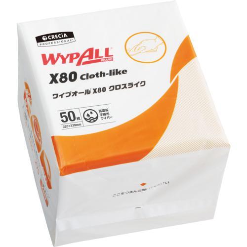 ■クレシア ワイプオールX80 クロスライク 4つ折【2085922:0】[店頭受取不可]