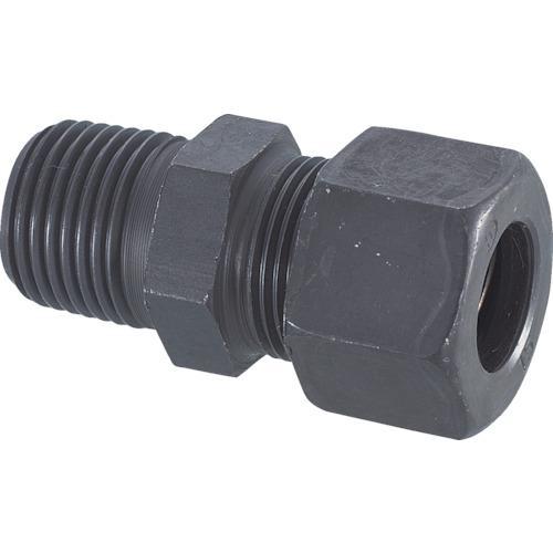 ■フジトク ハーフユニオン Φ10×1/4 鋼管用 くい込み継手【2268451:0】[店頭受取不可...