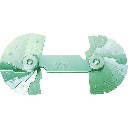 ■TRUSCO ラジアスゲージ 測定範囲0.10~1.0 10枚組【2295644:0】[店頭受取不...