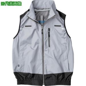 空調服 空調服 遮熱フルハーネス空調ベスト シルバー M  KU92120K30S2