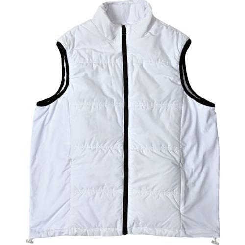 ■リンクサス 速暖ヒートベストEX 服地 ホワイト LL【3193955:0】[店頭受取不可]