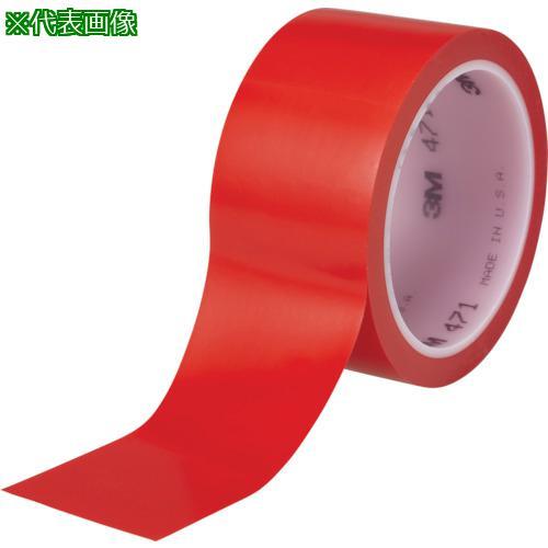 ■3M 高機能ラインテープ 471 赤 50mmX18.2m 個装【3347354:0】[店頭受取不...