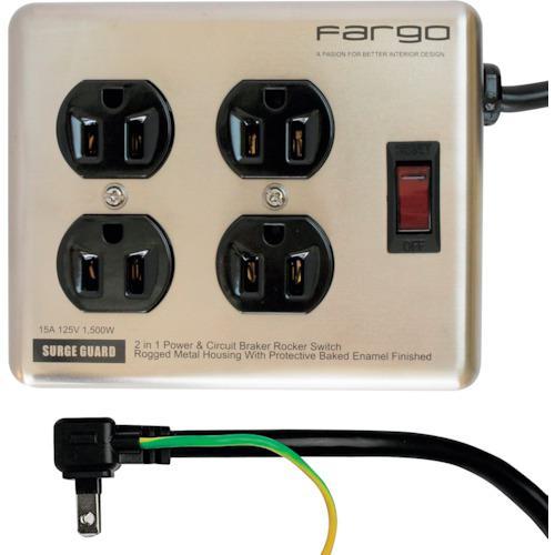 ■Fargo スチールタップ AC4個口 シルバー【3463038:0】[店頭受取不可]