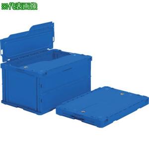 ロックフタ付き 薄型折りたたみコンテナ 6個セット 50L トラスコ中山 TRUSCO中山 TRUSCO 薄型折りたたみコンテナ 50Lロックフタ付 グレー