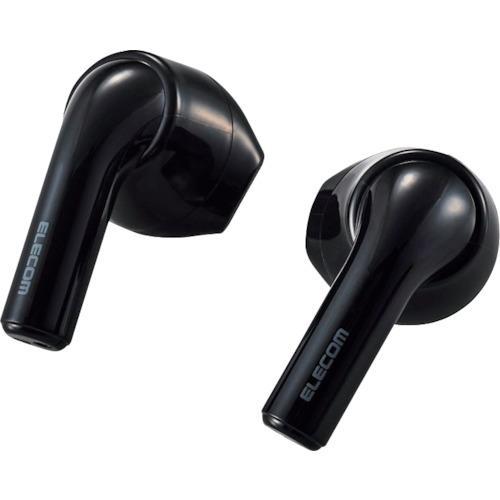■ELECOM Bluetoothイヤホン 完全ワイヤレス AAC対応 セミオープン型 ブラック【3...