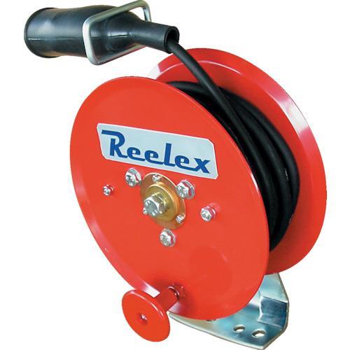 ■Reelex 手動巻アースリール 2.0SQ×10m 50Aアースクリップ付【3754197:0】...