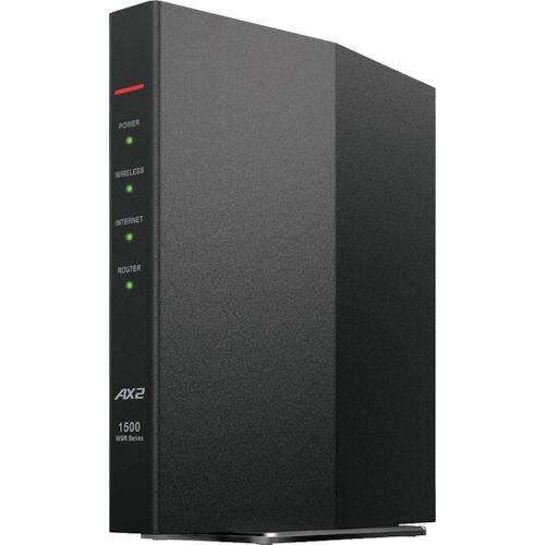 ■バッファロー 無線LAN親機 11ax/ac/n/a/g/b 1201+300Mbps ブラック【...