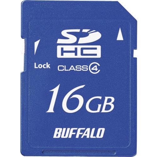 ■BUFFALO Class4 SDHCカード 16GB【4170658:0】[店頭受取不可]