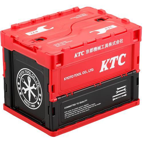 ■KTC KTC折り畳みコンテナ 20L (レッド)【4210314:0】[店頭受取不可]