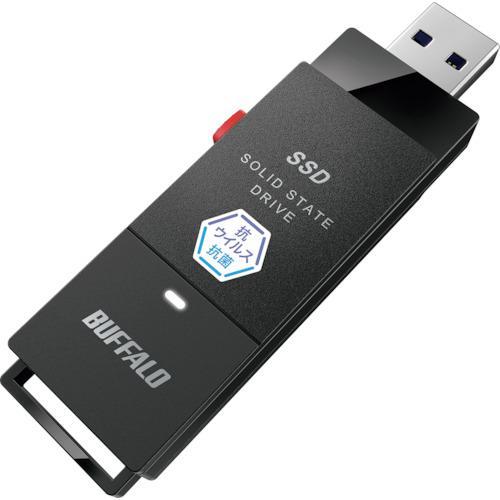 ■BUFFALO 抗ウイルス・抗菌ポータブルSSD USB3.2(Gen1) Type-A スティッ...