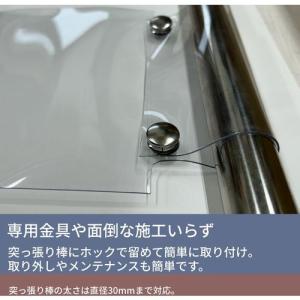 ■ユタカメイク のれん型間仕切りカーテン 透明...の詳細画像1