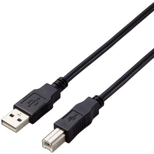 ■エレコム USB2.0ケーブル A-Bタイプ 仕様固定 3m ブラック【4413968:0】[店頭...