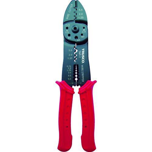 ■TRUSCO 圧着ペンチ裸端子用/接続端子用/P.B形スリーブ用【4455061:0】[店頭受取不...