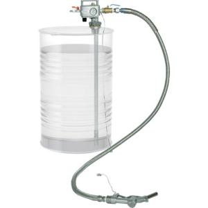■アクアシステム 吐出専用 エア式ドラムポンプ 溶剤・薬品 (加圧式)【4550285:0】[直送DS][店頭受取不可]