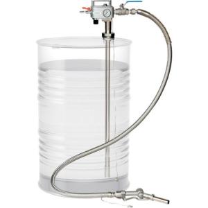 ■アクアシステム 吐出専用 エア式ステンレス製ドラムポンプ (加圧式)【4550293:0】[直送DS][店頭受取不可]