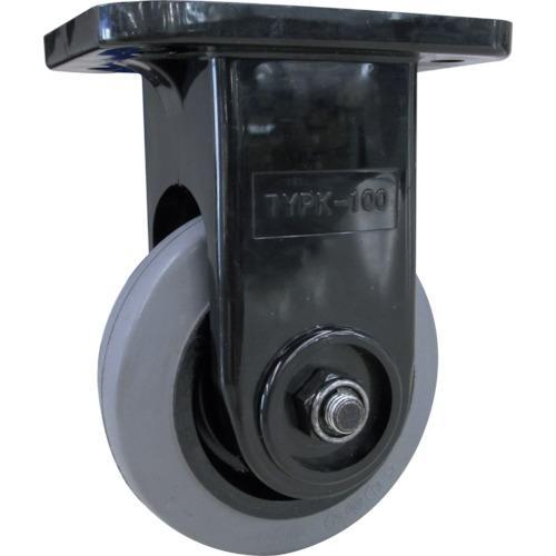 ■TRUSCO 【売切廃番】省音グレーキャスター 固定 Φ100 黒色【4664973:0】[店頭受...