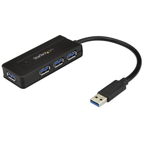 ■StarTech USBハブ/USB 3.0/USB-A - 4x USB-A/ACアダプター付属...