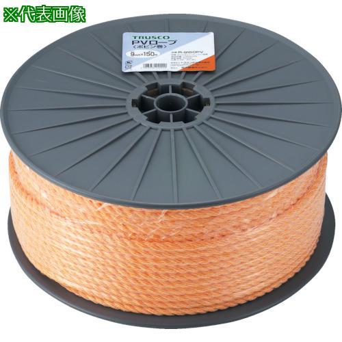 ■TRUSCO PVロープ 3つ打 線径12mmX長さ100m【5112958:0】[店頭受取不可]
