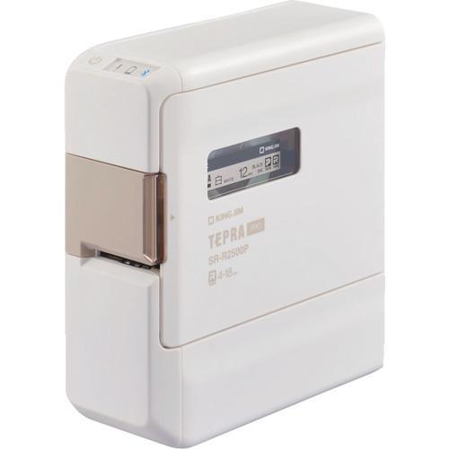 ■KING JIM ラベルプリンター「テプラ」PRO SR-R2500P シロ【5280042:0】...