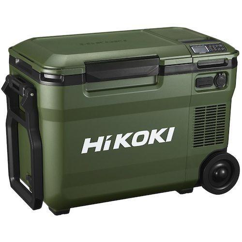 ■HiKOKI 18V-14.4V コードレス冷温庫大容量サイズ25L フォレストグリーン マルチボ...