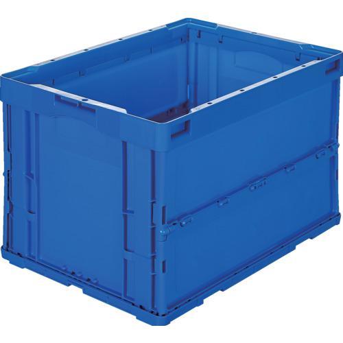 ■TRUSCO オリコン 折りたたみコンテナ50L ダークブルー【6548119:0】[店頭受取不可...