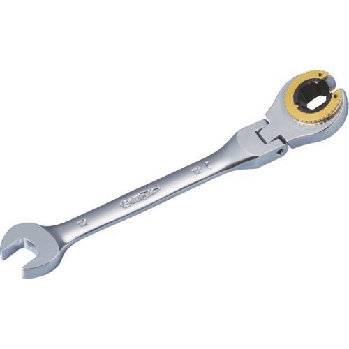 ■スーパー オープンギアレンチ(フレックスタイプ)L:176mm 呼び:12【6674186:0】[...