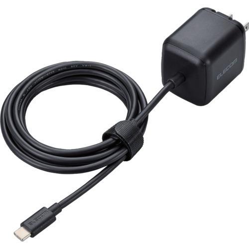 ■【在庫限り】ELECOM ノートPC用ACアダプター USB PD 65W USB-Cケーブル一体...