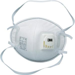 ■3M 使い捨て式防じんマスク 8955J DS2 徳用タイプ 排気弁付き・2本しめひも式 (180枚入)【7044180:0】[店頭受取不可]