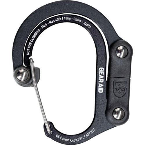 ■Gear Aid カラビナ型フック ヒーロークリップ ミニ ステルスブラック【7100226:0】...