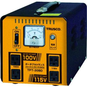 ■TRUSCO ポータブルトランス 30A 3kVA 降圧・昇圧兼用型【7644639:0】[店頭受取不可]