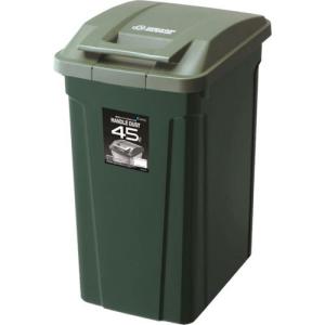 ■ASVEL SP ハンドル付きダストボックス45 グリーン【7937512:0】[店頭受取不可]