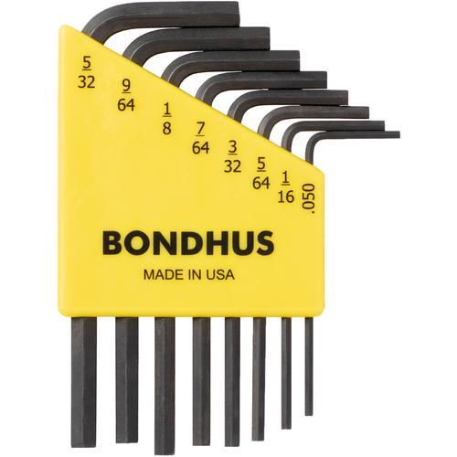 ■BONDHUS 六角L-レンチ ショート インチ セット8本組(0.050-5/32) No.12...