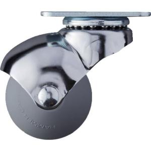 ■ハンマー プレート式 自在 キャスター 40X20 ウレタン車(熱可塑性) 40mm 軽荷重【8140822:0】[店頭受取不可]