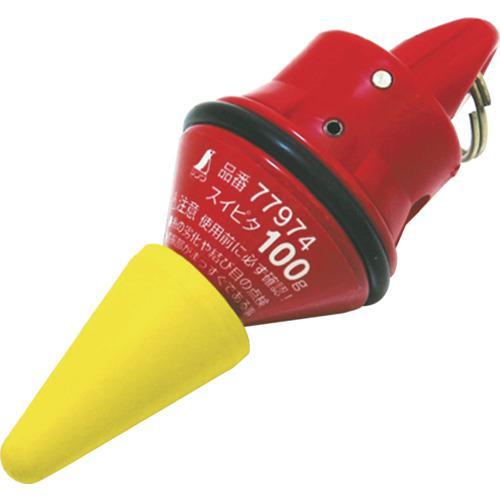 ■シンワ 下げ振り錘 スイピタ 静止機構付100g【8164500:0】[店頭受取不可]