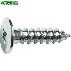 トラスコ中山 TRUSCO 超低頭タッピングねじ ニッケルメッキ M4X12 22本入 TFTN0412