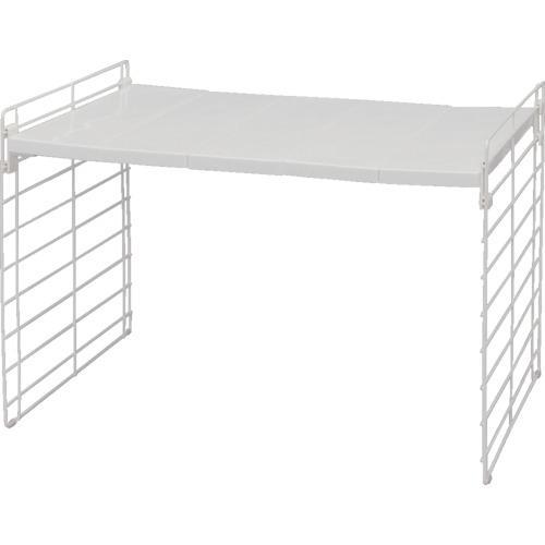 ■IRIS 246236 シンク下伸縮棚 1段 USD-1V ホワイト【8275186:0】[店頭受...