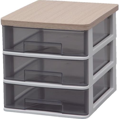 ■IRIS 226214 ウッドトップデスクチェスト【8275242:0】[店頭受取不可]