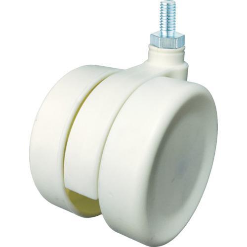 ■SAMSONG 【売切廃番】デザイン双輪キャスター「Frog」白 ネジ 自在 65mm【82802...